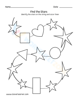 Find the Stars Activity Worksheet