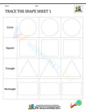 Trace the Shape with this Fun Worksheet