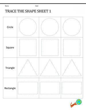 Trace the Shape with this Fun Worksheet