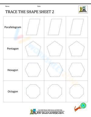 Learn Shape Tracing with this Worksheet