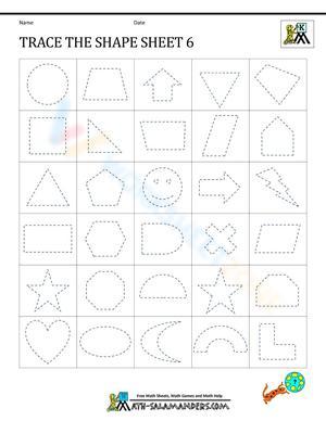 Improve Shape Tracing Skills Worksheet