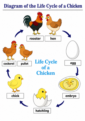 Essential Chicken Life Cycle Diagram | Grade 3 Science