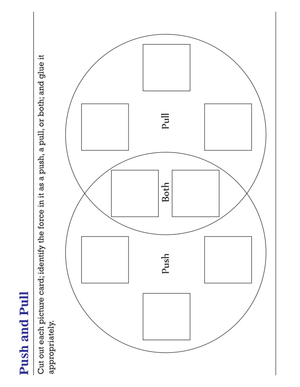 Push and Pull Venn Diagram Worksheet