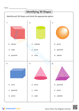 3D Shapes Recognition Practice 