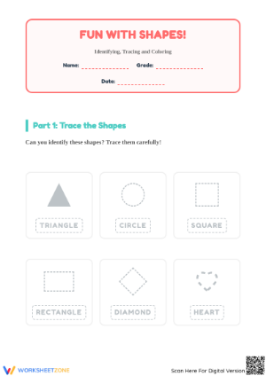 Printable Shapes Worksheet | Kindergarten Geometry Guide