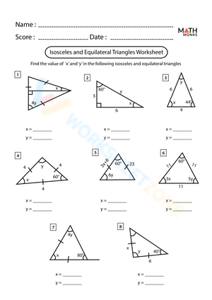 Isosceles and Equilateral Triangles