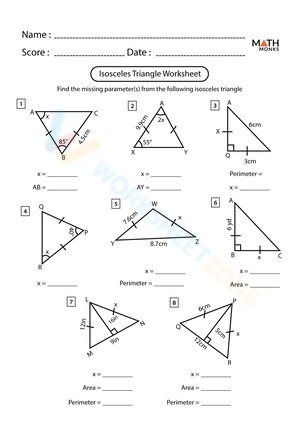 Grade 5 Triangles Worksheets 2024