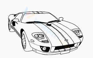 Lamborghini with stripes