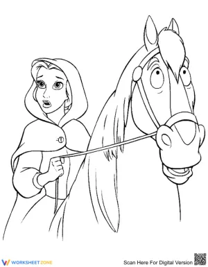 Belle riding horse