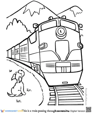 The Train on the Track Worksheet
