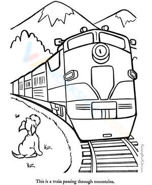 The Train on the Track Worksheet