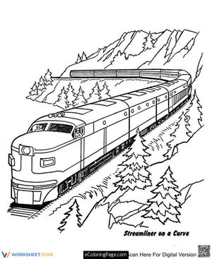 The train on a curve