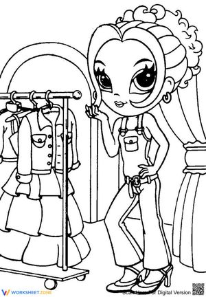 Lisa Frank chooses clothes
