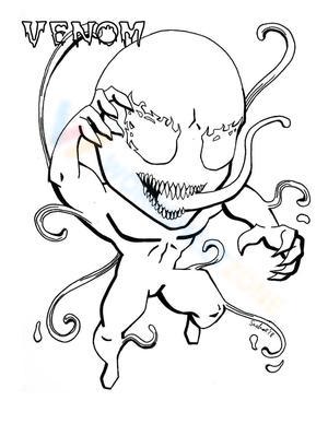 Venom Cartoon Illustration
