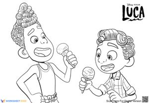 Luca and Alberto Coloring Page | Essential K-5 Printable