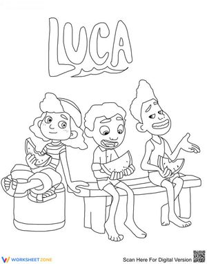Grade K-5 Luca and Friends — Printable No-Prep Worksheet