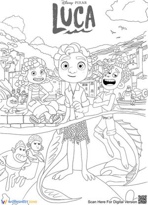 Luca and Friends Coloring Page | Essential Grade K-2