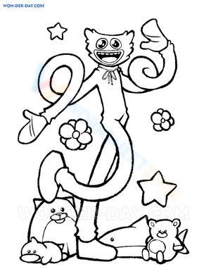 Happy Huggy Wuggy Illustration