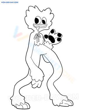 Naughty Huggy Wuggy Illustration