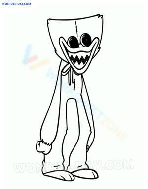 Huggy Wuggy Coloring Fun