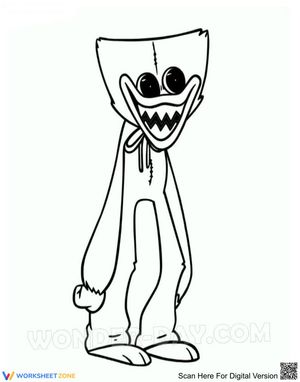 Huggy Wuggy Coloring Fun