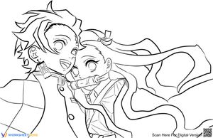 Nezuko and Tanjiro Kamado