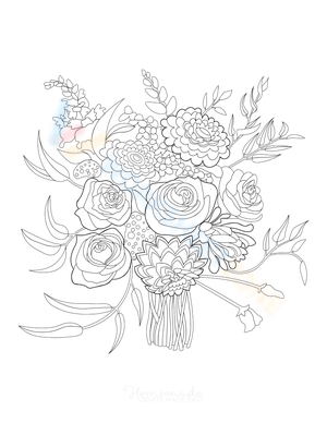 Beautiful Flower Bouquet Illustration