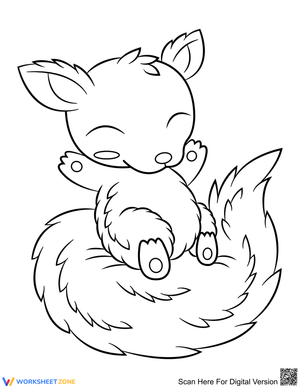 Adorable Sleeping Squirrel