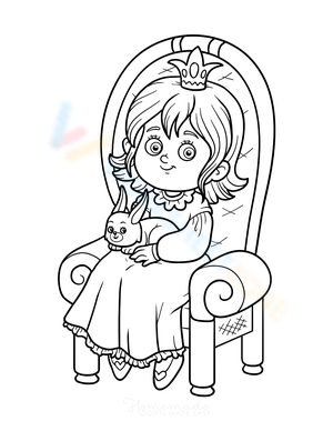 Cute Princess with Pet