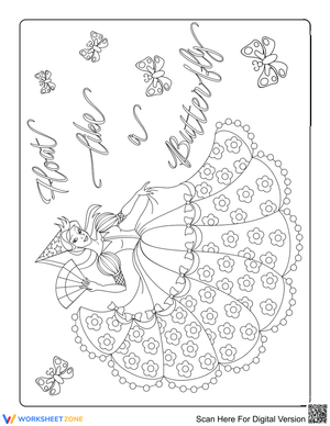 Princess with Butterflies