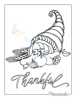 Thanksgiving Cornucopia Illustration