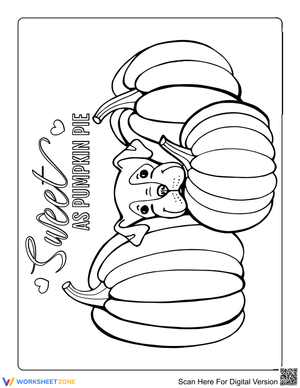 Grade K Puppy & Pumpkin — Printable No-Prep Worksheet