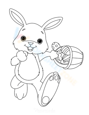 Cute Bunny with Basket