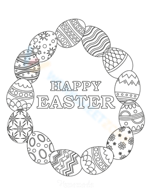 Easter Egg Wreath
