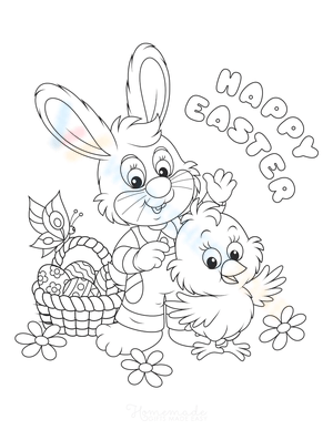 Easter Bunny and Chick