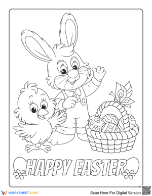 Easter Bunny and Chick