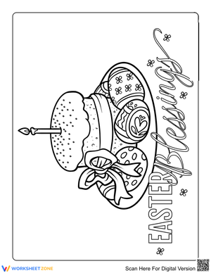 Easter Cake Illustration