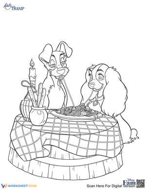 Lady and the Tramp Illustration