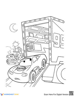 Disney Cars Coloring Page | Essential Kindergarten Art