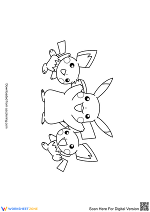 Three pokemons