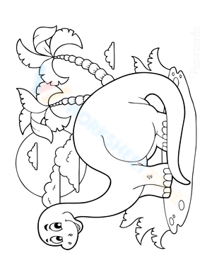 Cute Dinosaur Illustration