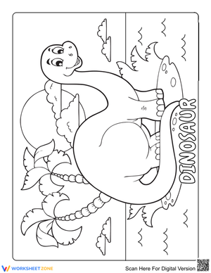 Cute Dinosaur Illustration