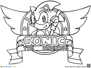 Sonic the Hedgehog Coloring Page