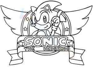 Sonic the Hedgehog Coloring Page