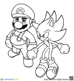 Mario and Sonic Illustration
