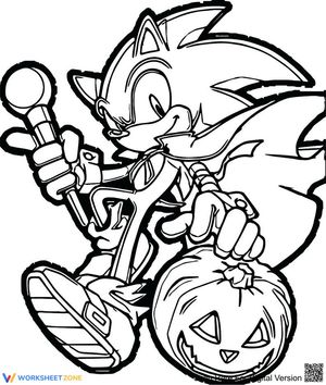 Sonic with Halloween