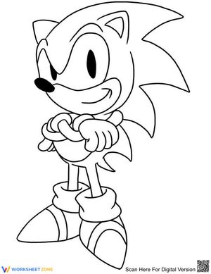 Sonic crossing his arms