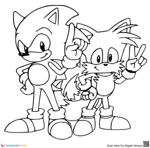 Sonic and Tails Coloring Page Adventure!