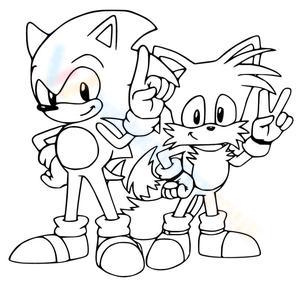 Sonic and Tails Coloring Page Adventure!