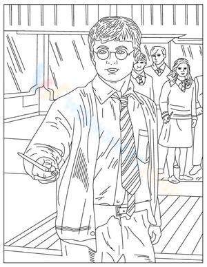 Harry Using Magic Illustration